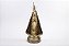 Imagem Nossa Senhora Aparecida Dourada com Pérola Marrom Coroa Metal Gesso 15 cm - Imagem 1