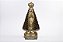 Imagem Nossa Senhora Aparecida Dourada com Pérola Marrom Gesso 15 cm - Imagem 1
