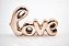 Enfeite Palavra Decorativa Love Rosé Cerâmica 16 cm - Imagem 1