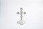 Crucifixo de Mesa Prateado com Strass Metal 11 cm - Imagem 3