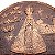 Mandala Parede Nossa Senhora Aparecida cor Bronze Resina 33 cm - Imagem 3