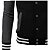 Jaqueta College Americana Black Edition Letra B Bordada - Imagem 4