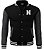 Jaqueta College Americana Black Edition Letra N Bordada - Imagem 1