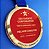 Medalha em acrílico espelhado 7cm - Imagem 1