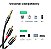 Ugreen 3.5mm male to 2rca male cable 1m (black) - Imagem 2