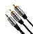 Cabo De Audio P2 X 2 Rca 3m Profissional Plug Metal 3 Metros - Imagem 2