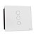 Interruptor Touch Rele 3 Pads - Branco Redondo 4x4 - Imagem 1