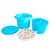Balde Lava Pincel de Plástico Keramik 5 Peças Azul - Imagem 4