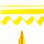 Caneta Ecoline Brush Pen Amarelo Claro 201 - Imagem 3