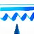 Caneta Ecoline Brush Pen Azul Ultramarine Escuro 506 - Imagem 2