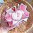LAÇO CORAÇÃO PELÚCIA ROSA - Imagem 2