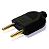 Plugue Macho 2P 10A Preto Pezzi - Imagem 2