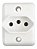 Tomada Externa 2P+T 10A Branca PEZZI 50.000 - Imagem 1