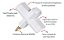 Plugue Adaptador TEE 2p+t 10A Branco Ilumi - Imagem 2