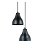 Luminária Pendente Loft Com 2 Lâmpadas 311/2 Preta Dital - Imagem 2