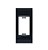 Placa Com Bastidor Para 1 Modulo Pezzi 50.000 Preto - Imagem 3