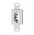 Tomada Vertical Retangular 2P+T 10A Sem Placa Branca 40.000 Pezzi - Imagem 1