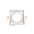 Spot Recuado Quadrado Branco Para Lampada Ar111 Com Soquete  Gu10 - Imagem 1