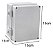 Quadro de Comando Ip66 190x150x110mm Cinza - Imagem 2