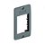Placa e Suporte Para Condulete De 3 Módulos 1" Cinza Inpol - Imagem 2