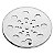 Grelha Redonda para Ralo 10cm Inox com Sistema Rotativo Overtime - Imagem 1