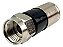 Conector Coaxial de Compressão RG6 para TV a Cabo e Satélite - Imagem 1