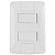 Conjunto 2 Interruptores Simples 4x2 com Placa Aria Branco Tramontina - Imagem 1