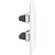 Conjunto 2 Tomadas 2P+T 20A com Placa Aria Branco Tramontina - Imagem 4
