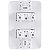 Conjunto 2 Tomadas 2P+T 10A com Placa Aria Branco Tramontina - Imagem 5