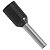 Terminal Tubular Simples Pré-Isolados 1,5mm² Preto 100 Peças Tramontina - Imagem 1