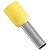 Terminal Tubular Simples Pré-Isolados 6mm² Amarelo 50 Peças Tramontina - Imagem 1