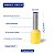 Terminal Tubular Simples Pré-Isolados 6mm² Amarelo 50 Peças Tramontina - Imagem 3
