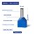 Terminal Tubular Duplo Pré-Isolados 2,5mm² Azul 50 Peças Tramontina - Imagem 2