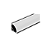 Perfil Cristall Deccor Quarter de Sobrepor 90° Preto 16x16x2000mm com Difusor - Imagem 1