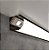 Perfil Cristall Deccor Quarter de Sobrepor 90° Preto 16x16x2000mm com Difusor - Imagem 2
