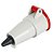 Tomada Acoplador Industrial Newkon 3P+T 32A 380/440V Vermelho N4256 Steck - Imagem 3