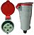 Tomada Acoplador Industrial Newkon 3P+T 32A 380/440V Vermelho N4256 Steck - Imagem 2