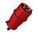 Plugue Macho Industrial 3P+N+T 32A 380/440V 6H Vermelho N5276 Steck - Imagem 1