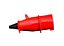 Plugue Macho Industrial 3P+N+T 32A 380/440V 6H Vermelho N5276 Steck - Imagem 3