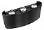 Arandela LED Lentille Trois 6W 3000K Preto IP65 Lumanti - Imagem 1