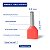 Terminal Tubular Duplo Pré-Isolados 1,0mm² Vermelho 100 Peças Tramontina - Imagem 2