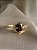 Anel Queen - ouro amarelo 18k e granada - Imagem 5