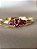 Anel Nina - ouro amarelo 18K e turmalina rosa - Imagem 1