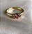 Anel Nina - ouro amarelo 18K e turmalina rosa - Imagem 4