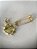 Pingente Floral com alfinete - ouro amarelo 18k - Imagem 2