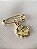 Pingente Floral com alfinete - ouro amarelo 18k - Imagem 1