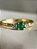 Anel Nina - ouro amarelo 18K, esmeralda e diamantes - Imagem 3