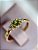 Anel Nina - ouro amarelo 18K, peridoto e diamantes - Imagem 1