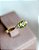 Anel Nina - ouro amarelo 18K, peridoto e diamantes - Imagem 2