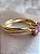 Anel Petit - ouro amarelo 18k e safira rosa - Imagem 3